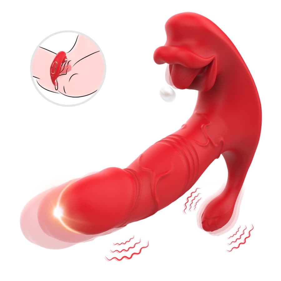 ARMONY - ANAL VIBRATOR PANTY C AND G-SPOT STIMULATOR REMOTE CONTROL RED thumb 2
