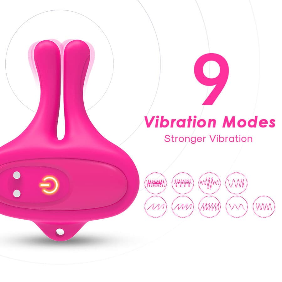 ARMONY - RABBIT SHAPE VIBRATION MAGNETIC NIPPLE CLAMPS PINK thumb 6