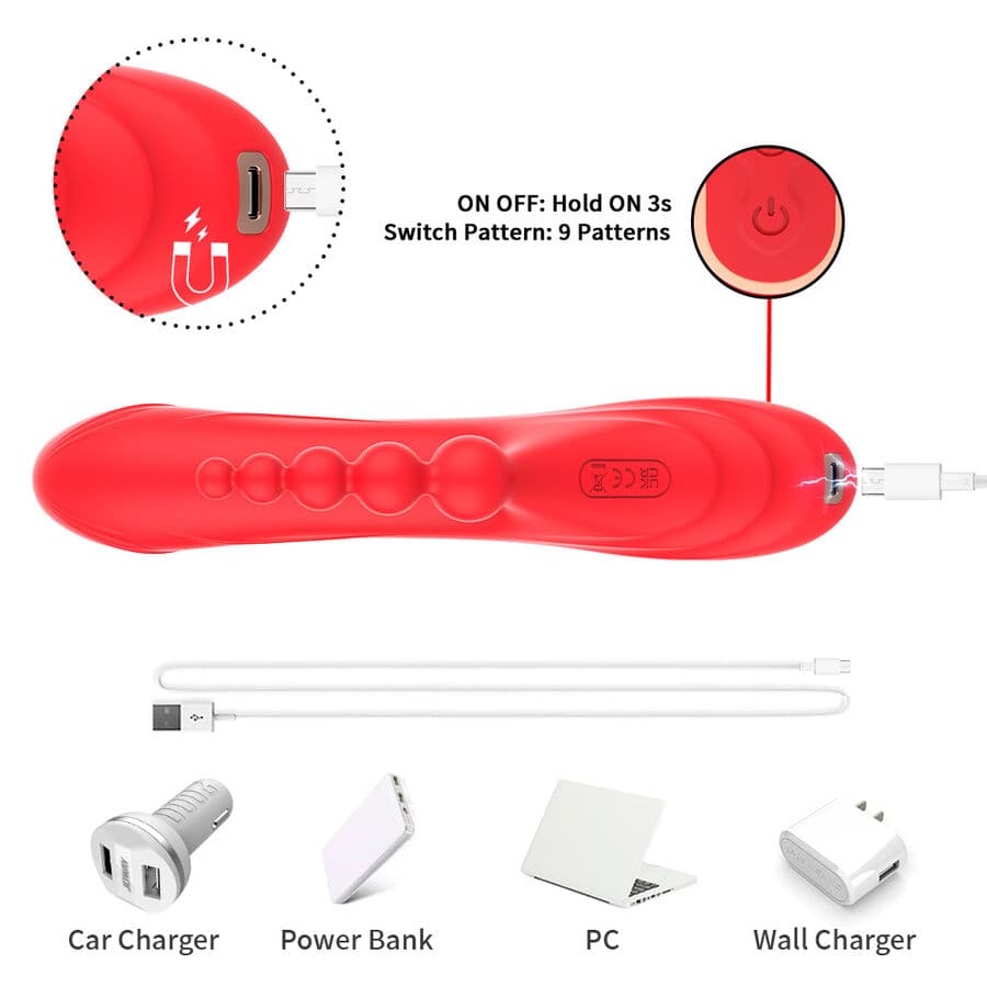 ARMONY - G-SPOT AND CLITORIS STIMULATOR VIBRATOR RED thumb 9