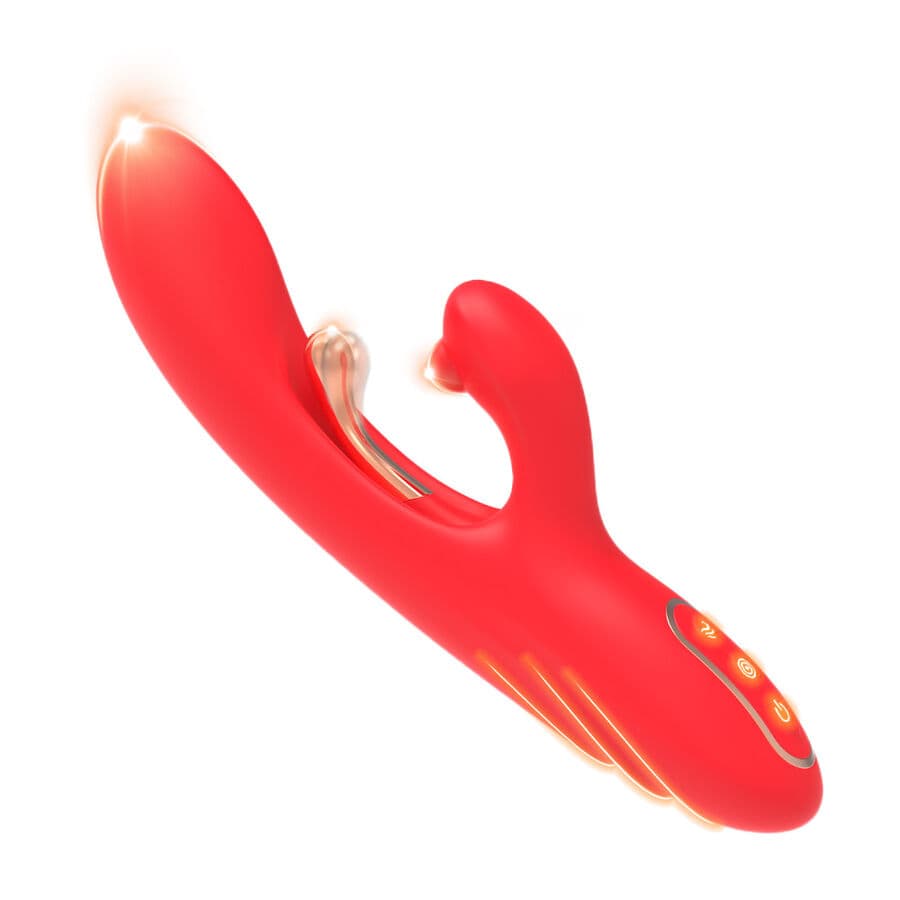 ARMONY - G-SPOT AND CLITORIS STIMULATOR VIBRATOR WITH OSCILLATING TONGUE RED thumb 2