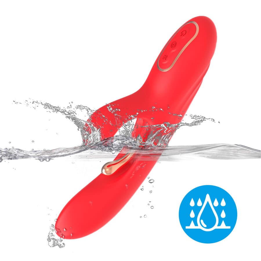 ARMONY - G-SPOT AND CLITORIS STIMULATOR VIBRATOR WITH OSCILLATING TONGUE RED thumb 7