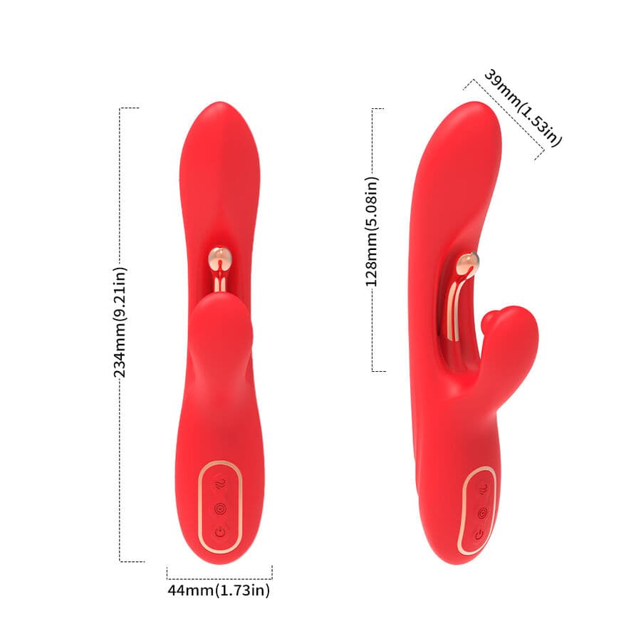 ARMONY - G-SPOT AND CLITORIS STIMULATOR VIBRATOR WITH OSCILLATING TONGUE RED thumb 6
