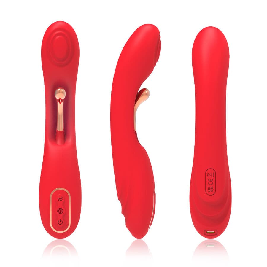 ARMONY - VIBRATOR WITH OSCILLATING TONGUE RED thumb 3