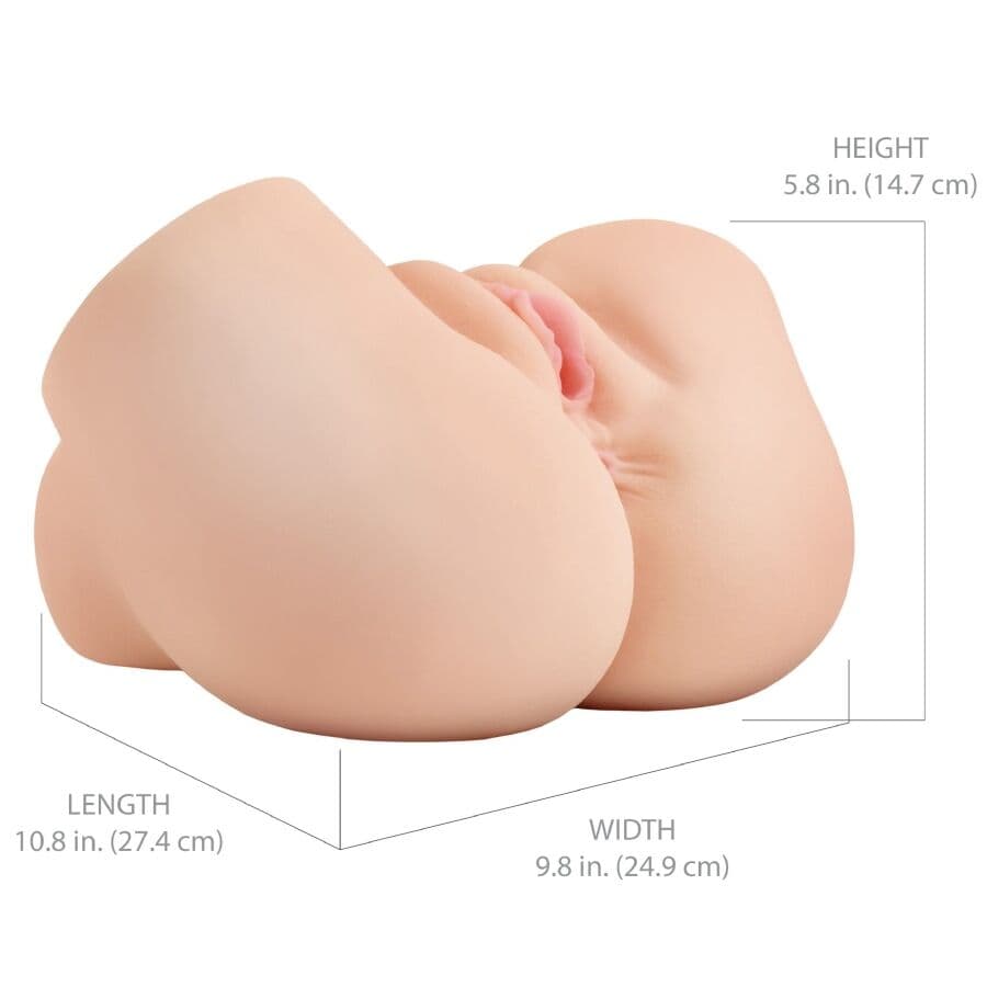 PDX ELITE - BACK THAT ASS UP REALISTIC VIBRATING VAGINA AND ANUS MASTURBATOR thumb 5