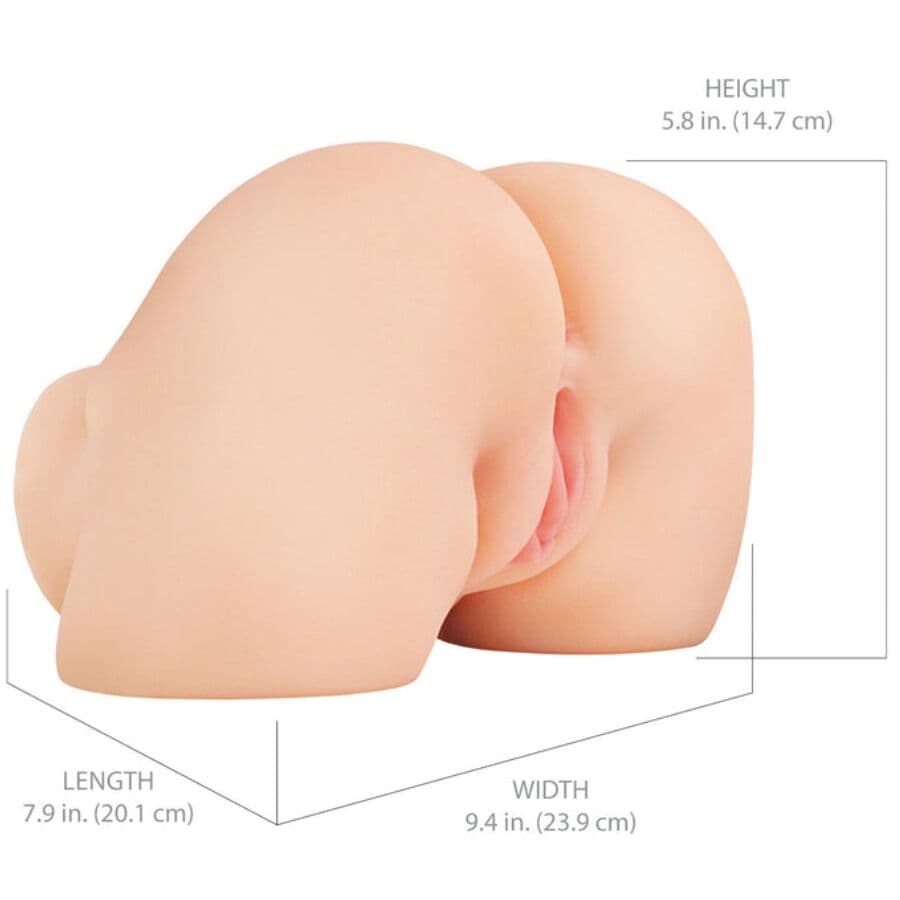 PDX ELITE - SHAKETHAT ASS REALISTIC VAGINA AND ANUS MASTURBATOR WITH VIBRATION thumb 5