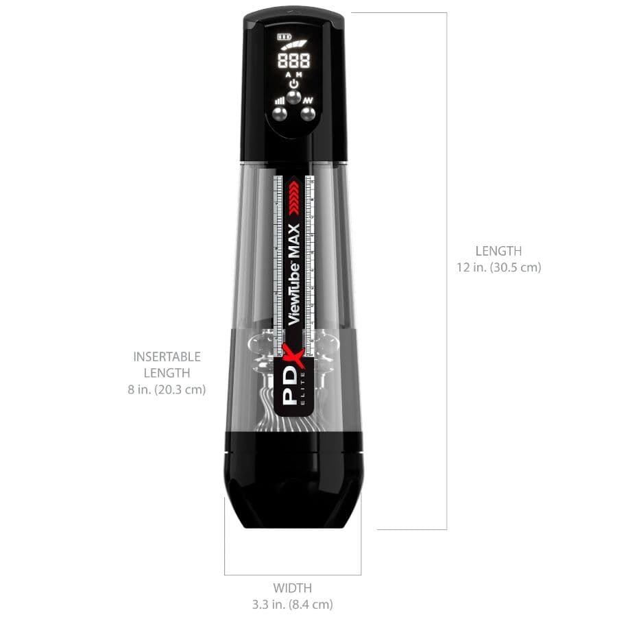 PDX ELITE - VIEWTUBE MAX VIEW AUTOMATIC MASTURNADOR WITH TRANSPARENT SUCTION thumb 4