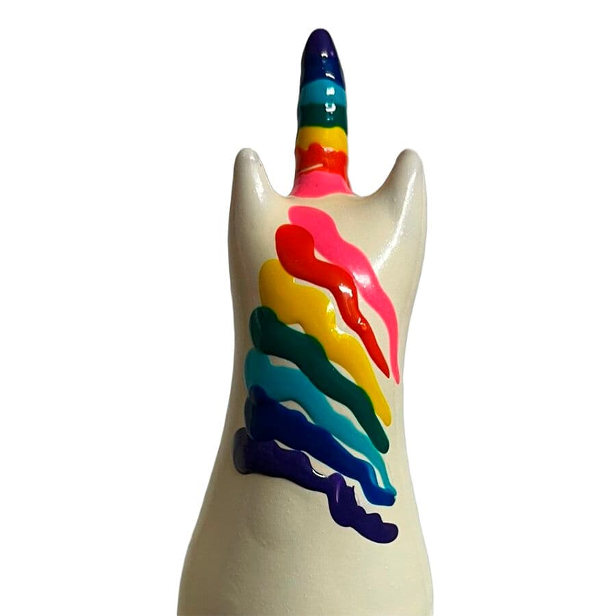 CONDOMERIE - HANDPAINTED NOVELTY CONDOMS UNICORN RAINBOW thumb 2