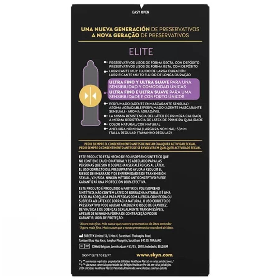 SKYN - ELITE ULTRA-THIN CONDOMS 10 UNITS thumb 2