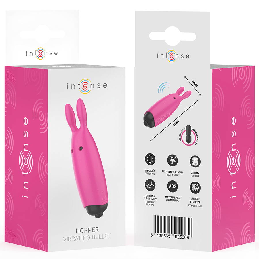 INTENSE - HOPPER PINK VIBRATING BULLET 8.3 X 2.4 CM thumb 7