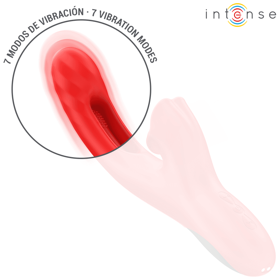 INTENSE - JESSICA MULTIFUNCTION VIBRATOR CLITORIS STIMULATION 24.8 CM RED thumb 6