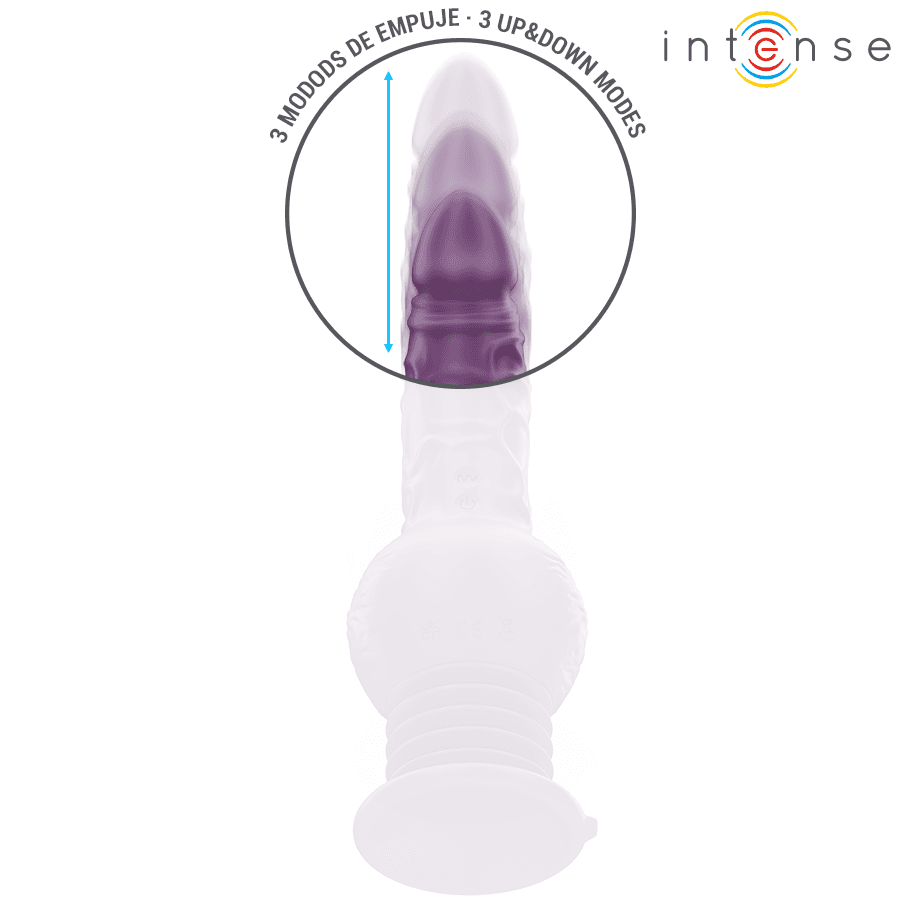 INTENSE - TATUM MULTIFUNCTION VIBRATOR WITH UP AND DOWN VIBRATION 24 CM PURPLE thumb 4