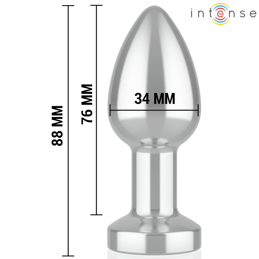 INTENSE - ANAL PLUG 10 VIBRATIONS METAL WITH REMOTE CONTROL M thumb 5