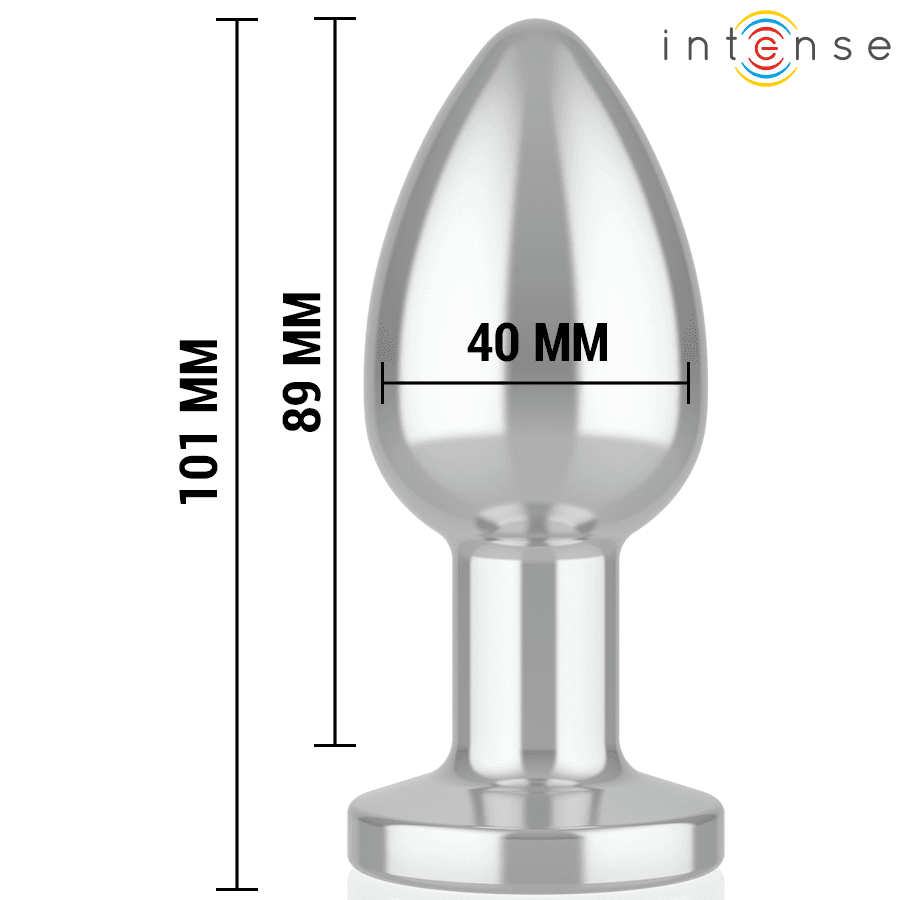 INTENSE - ANAL PLUG 10 VIBRATIONS METAL WITH REMOTE CONTROL L thumb 5