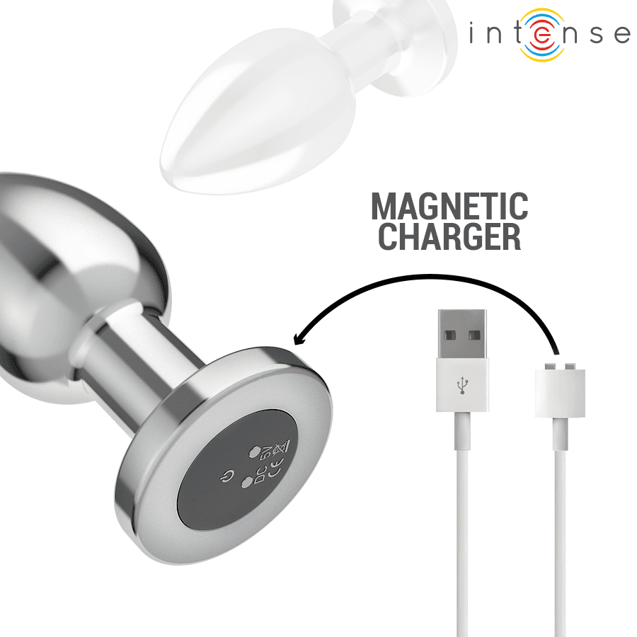 INTENSE - ANAL PLUG 10 VIBRATIONS METAL WITH REMOTE CONTROL L thumb 6