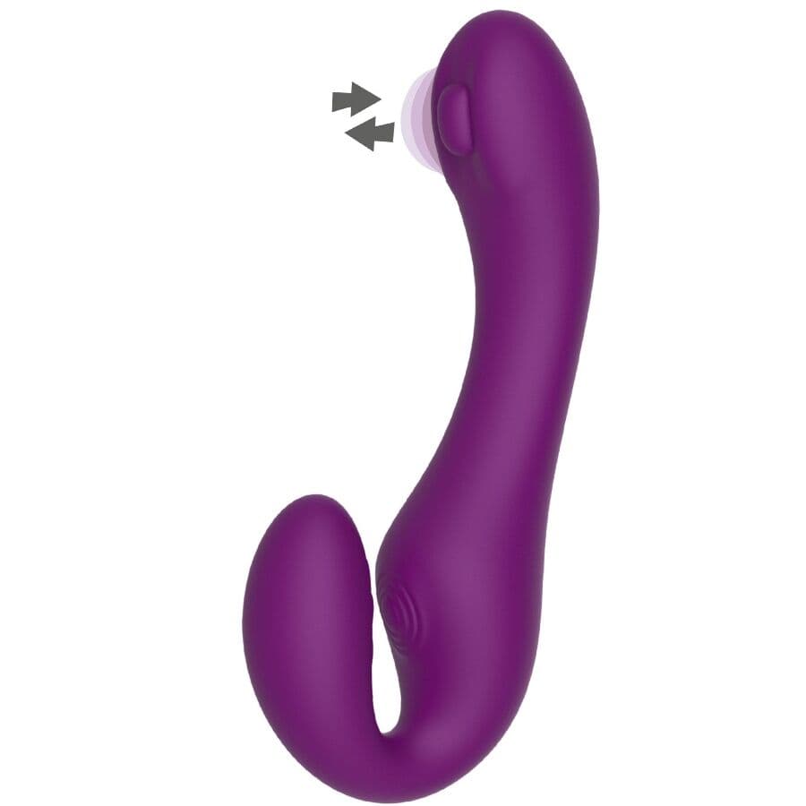 XOCOON - 2 IN 1 STRAPLESS STRAP-ON VIBRATOR WITH REMOTE CONTROL PURPLE thumb 7