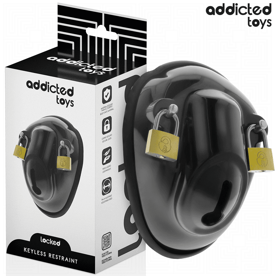 ADDICTED TOYS LOCKED - KEYLESS RESTRAINT PENIS CAGE 11.5 CM