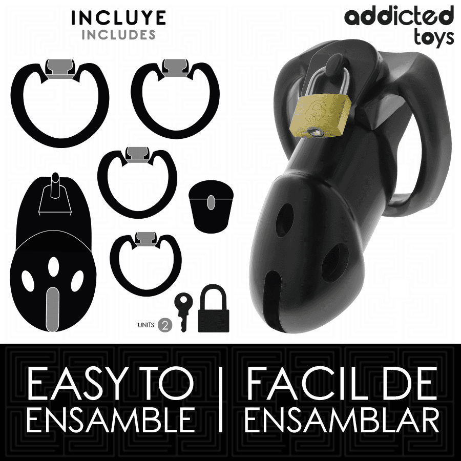 ADDICTED TOYS LOCKED - UNBROKEN DEN PENIS CAGE 9.8 CM thumb 4