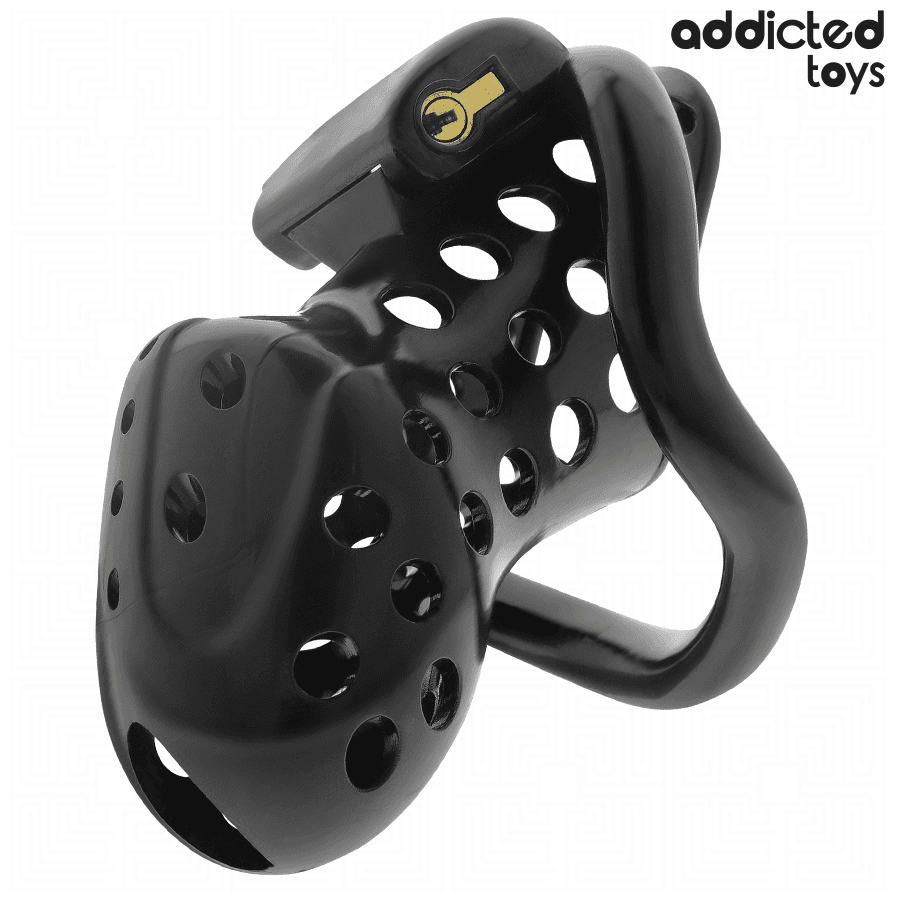 ADDICTED TOYS LOCKED - CHAINED HOLLOW PENIS CAGE 10.5 CM thumb 2