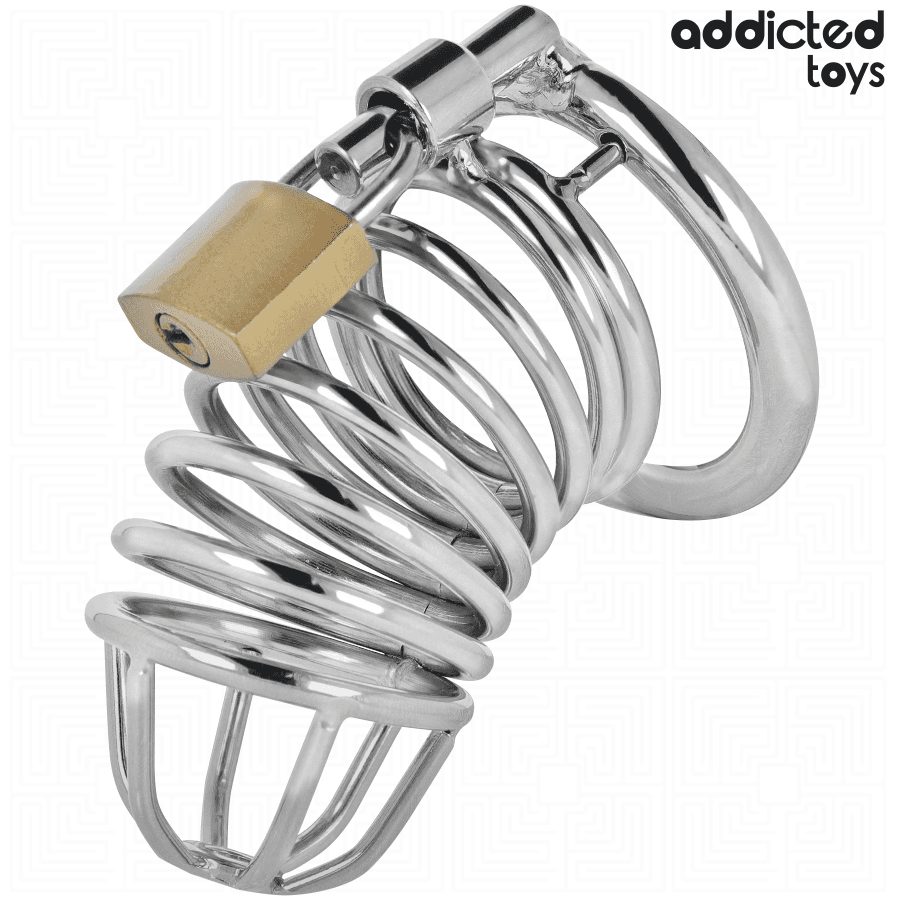 ADDICTED TOYS LOCKED - IRON CELL METAL PENIS CAGE 5 CM SIZE L thumb 2