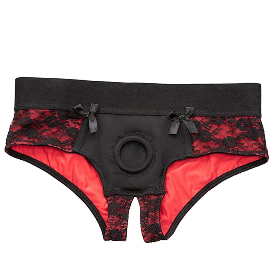 CALEXOTICS - SCANDAL SET OF CROTCHLESS PANTIES WITH DILDO SIZE L/XL thumb 2
