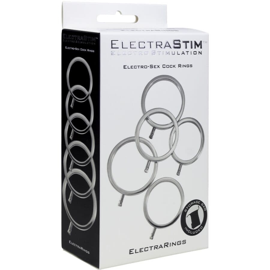 ELECTRASTIM - ELECTRARINGS METAL PENIS RINGS PACK OF 5 thumb 3
