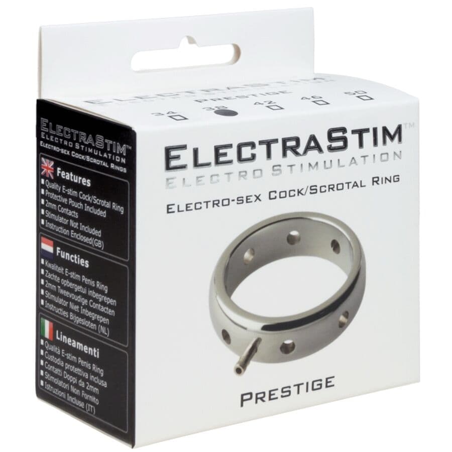 ELECTRASTIM - PRESTIGE ELECTROMAGNETIC METAL PENIS RING 38 MM thumb 4