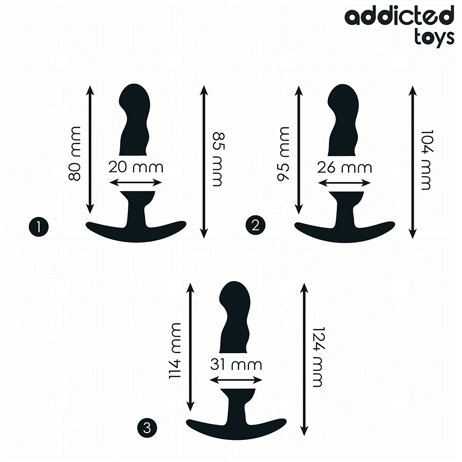 ADDICTED TOYS - SET OF 3 ANAL PLUG SILICONE MODEL 1 thumb 4