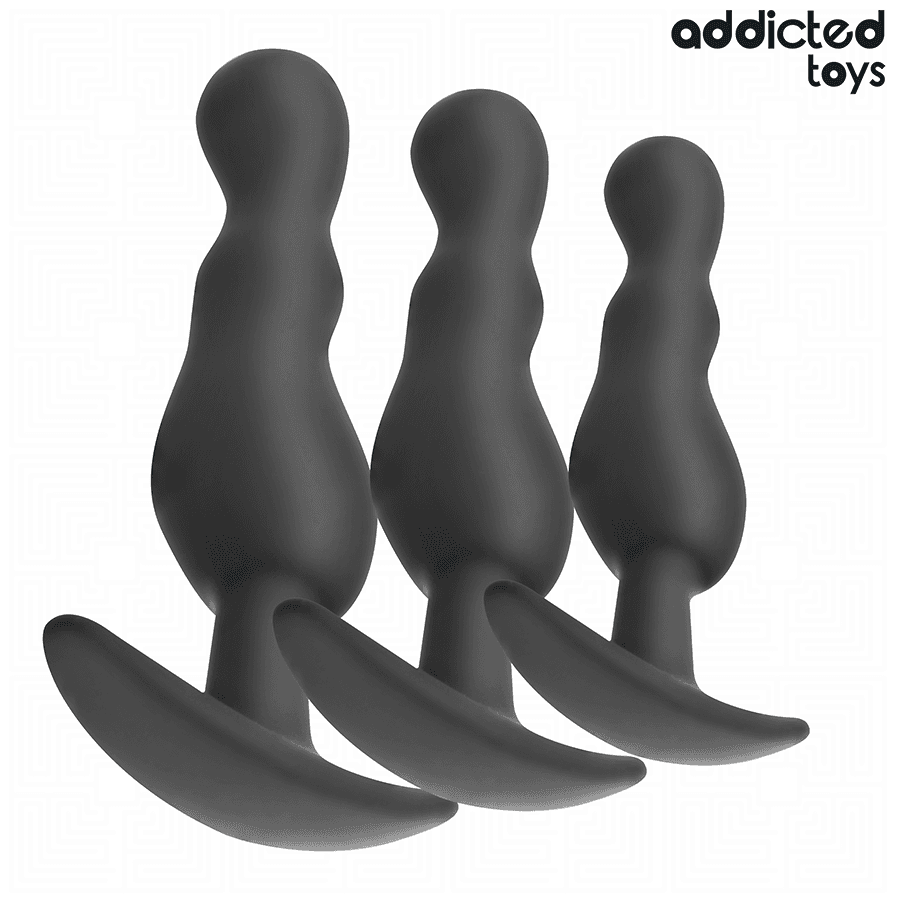 ADDICTED TOYS - SET OF 3 ANAL PLUG SILICONE MODEL 1 thumb 2