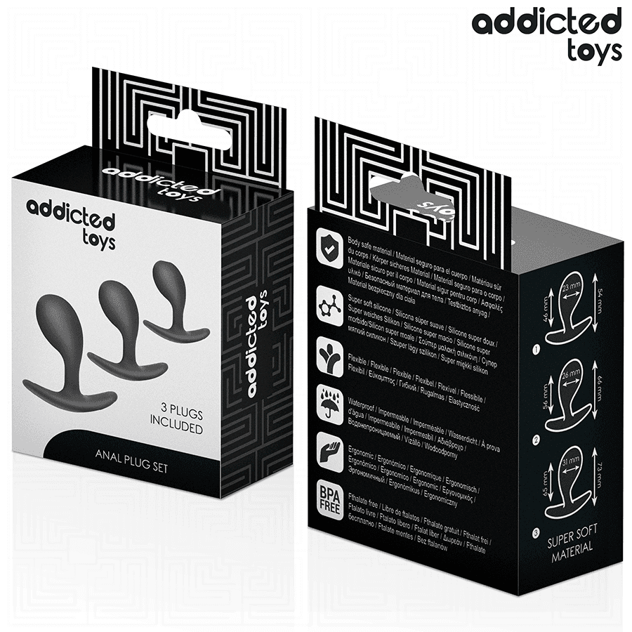 ADDICTED TOYS - SET OF 3 ANAL PLUG SILICONE MODEL 3 thumb 7