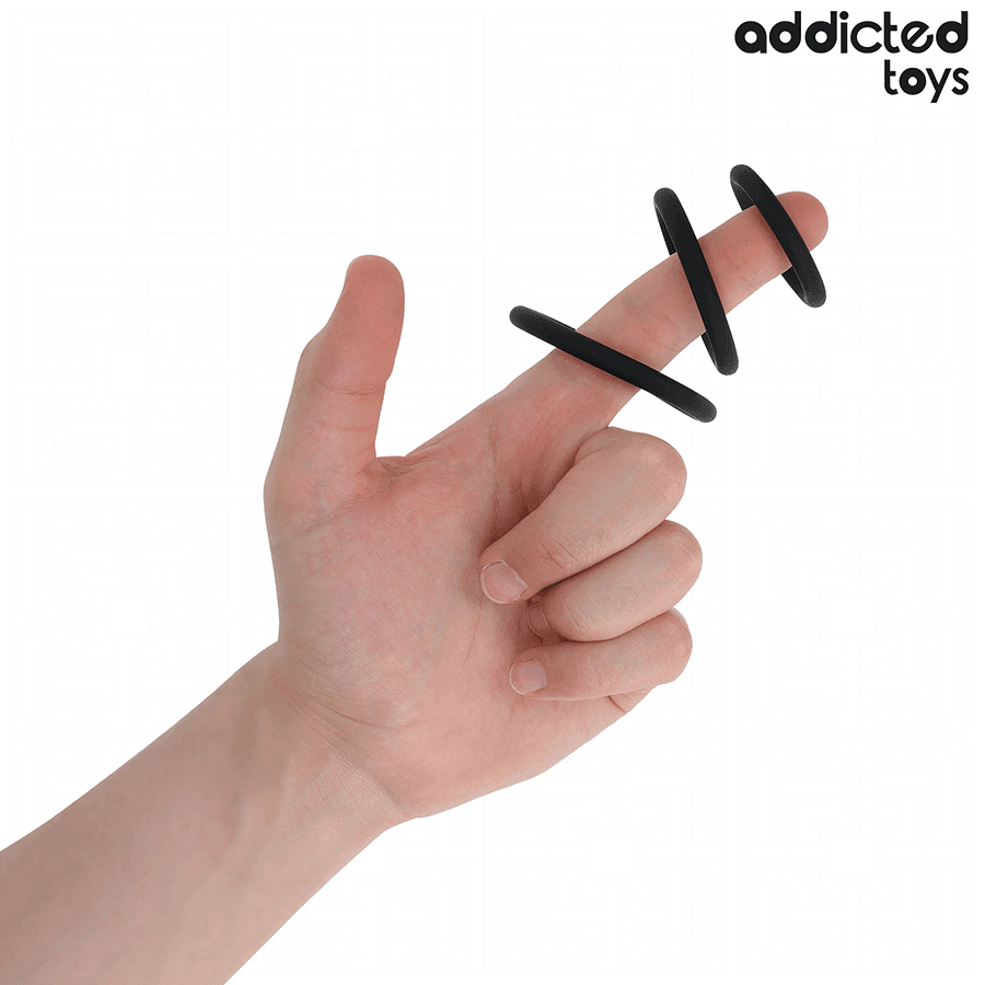 ADDICTED TOYS - SET OF SILICONE RINGS MODEL 2 thumb 2