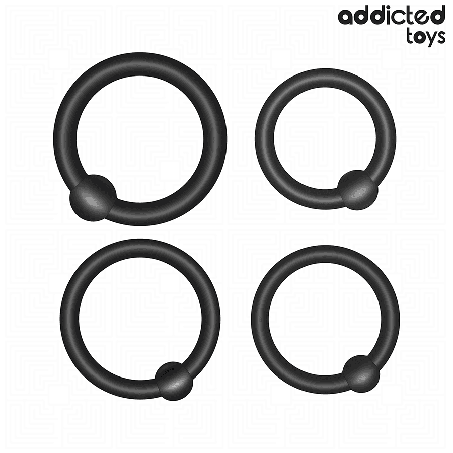 ADDICTED TOYS - SET OF PRESSURE SILICONE RINGS thumb 5