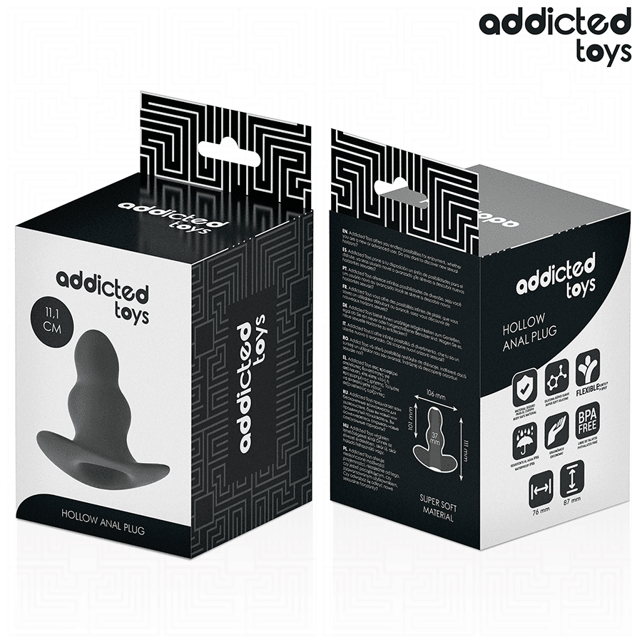 ADDICTED TOYS - HOLLOW ANAL PLUG SILICONE SIZE L 11.1 CM thumb 7