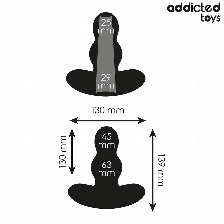 ADDICTED TOYS - HOLLOW ANAL PLUG SILICONE SIZE XL 13.9 CM thumb 4