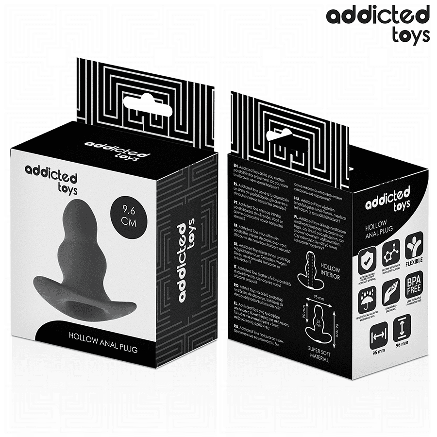 ADDICTED TOYS - HOLLOW ANAL PLUG SILICONE SIZE M 9.6 CM thumb 7