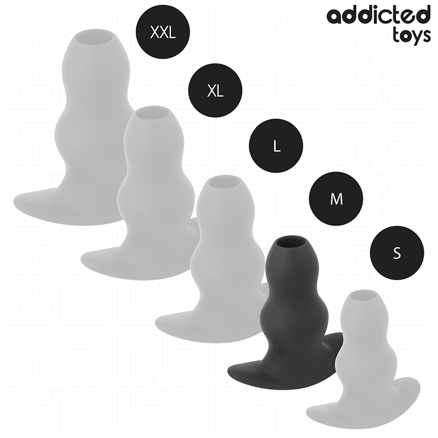 ADDICTED TOYS - HOLLOW ANAL PLUG SILICONE SIZE M 9.6 CM thumb 5