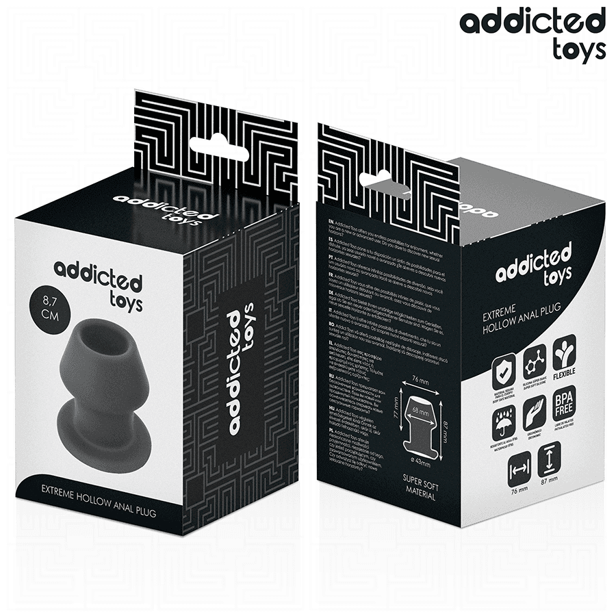 ADDICTED TOYS - EXTREME HOLLOW ANAL PLUG SILICONE SIZE M 8.7 CM thumb 7