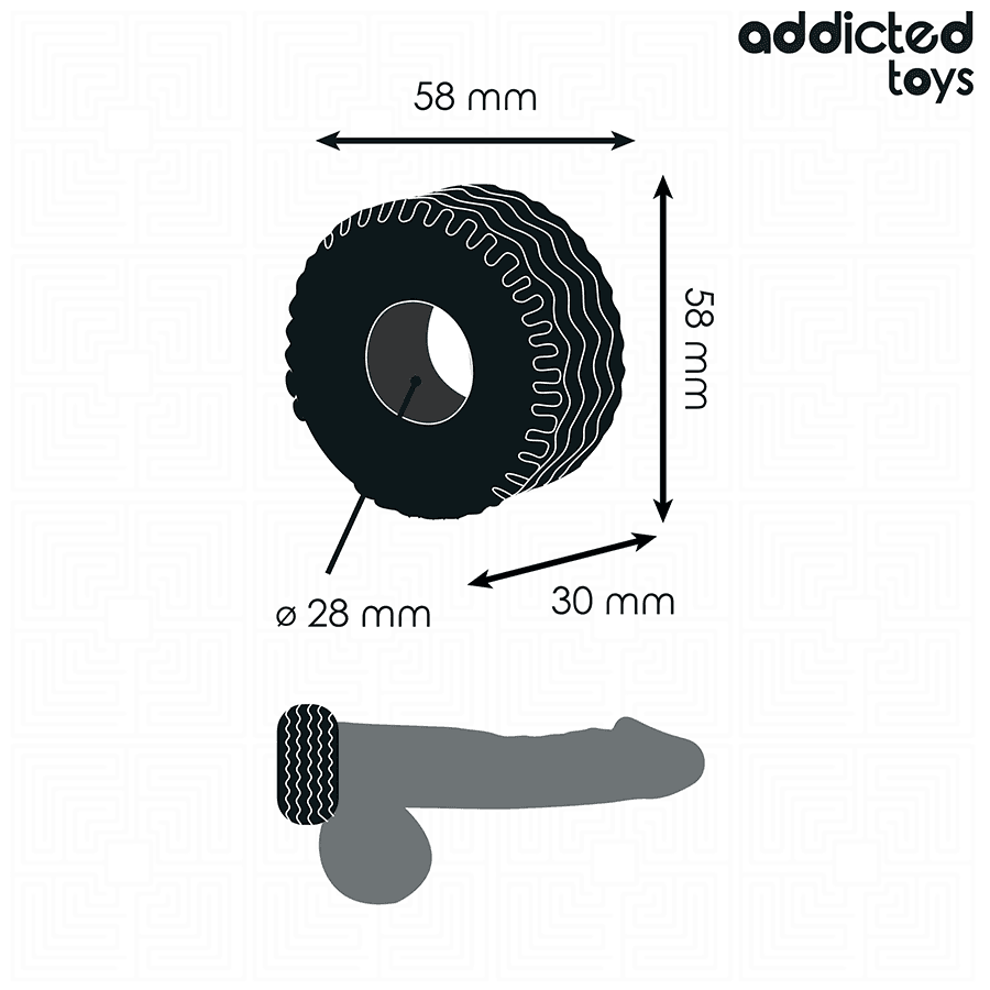 ADDICTED TOYS - EXTRA THICK COCK RING thumb 4