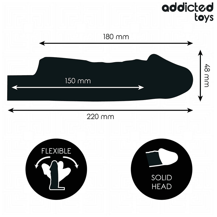 ADDICTED TOYS - TRANSPARENT PENIS EXTENSON 27 CM thumb 4