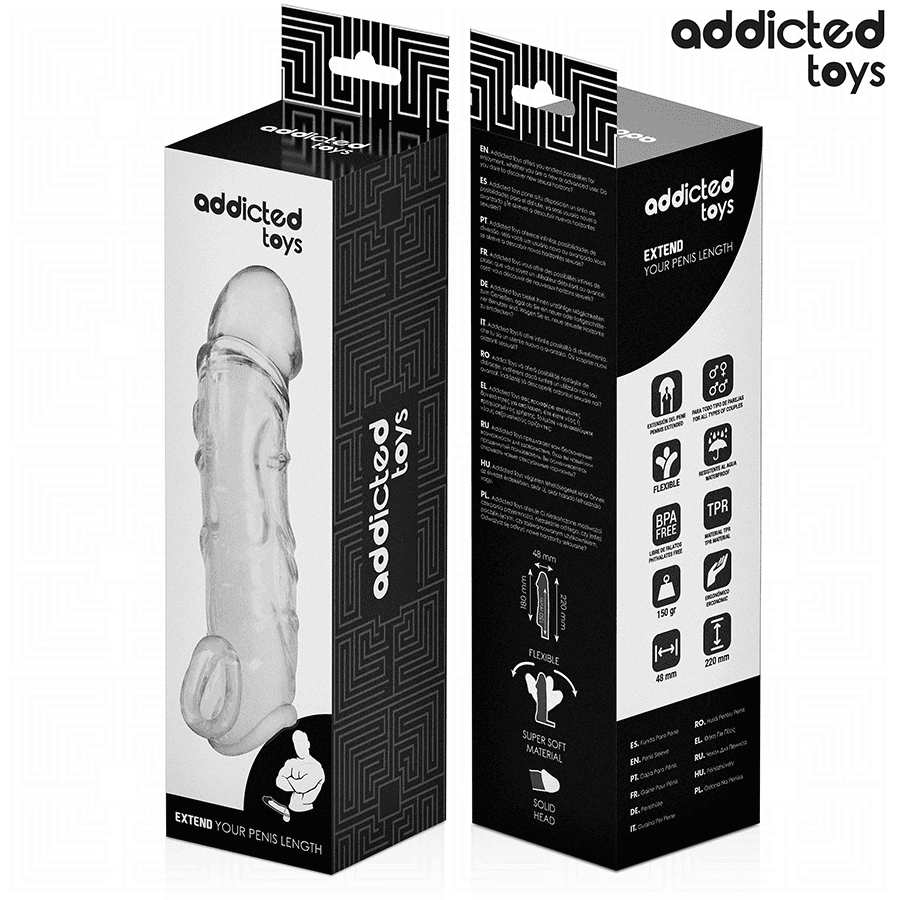ADDICTED TOYS - TRANSPARENT PENIS EXTENSON 27 CM thumb 7
