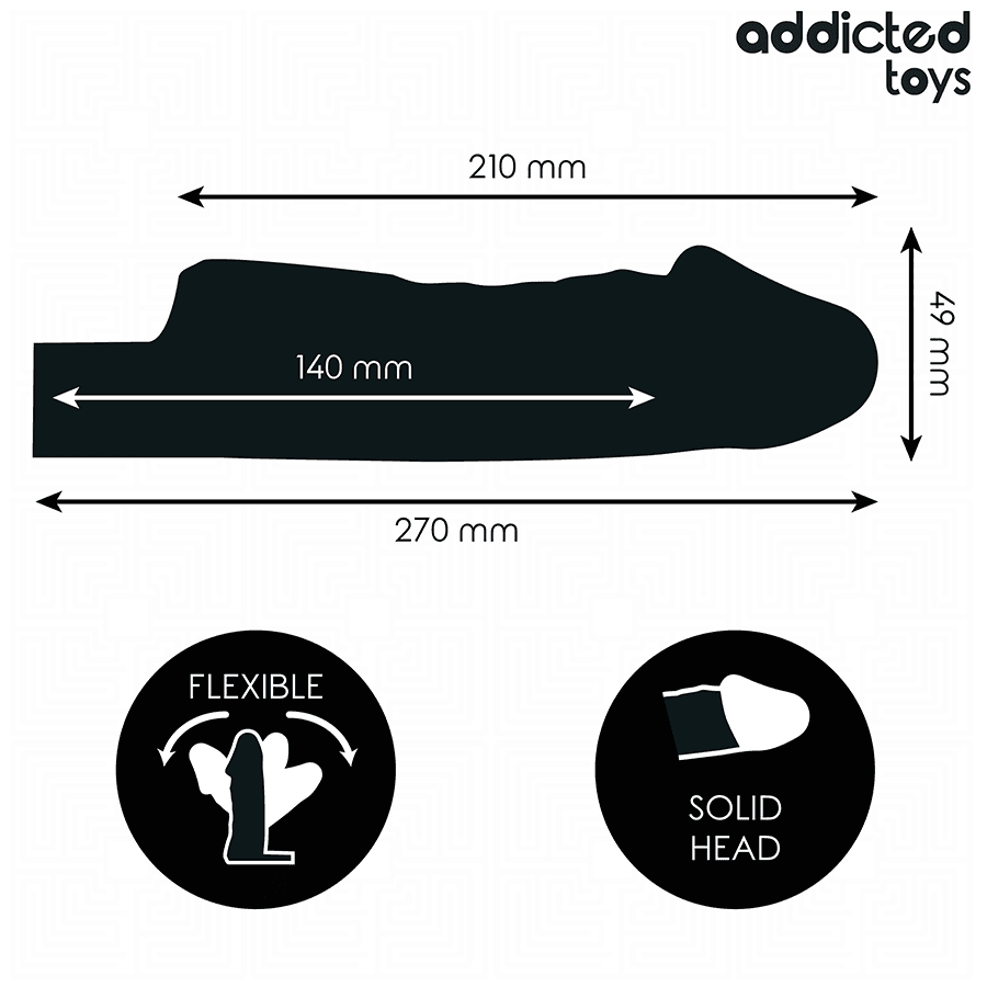ADDICTED TOYS - TRANSPARENT PENIS SHEATH SIZE M 27 CM thumb 4