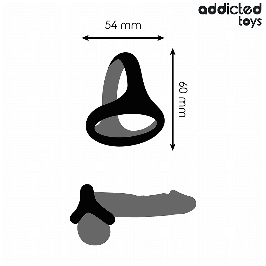 ADDICTED TOYS - THICK TRIPLE PENIS RING thumb 4
