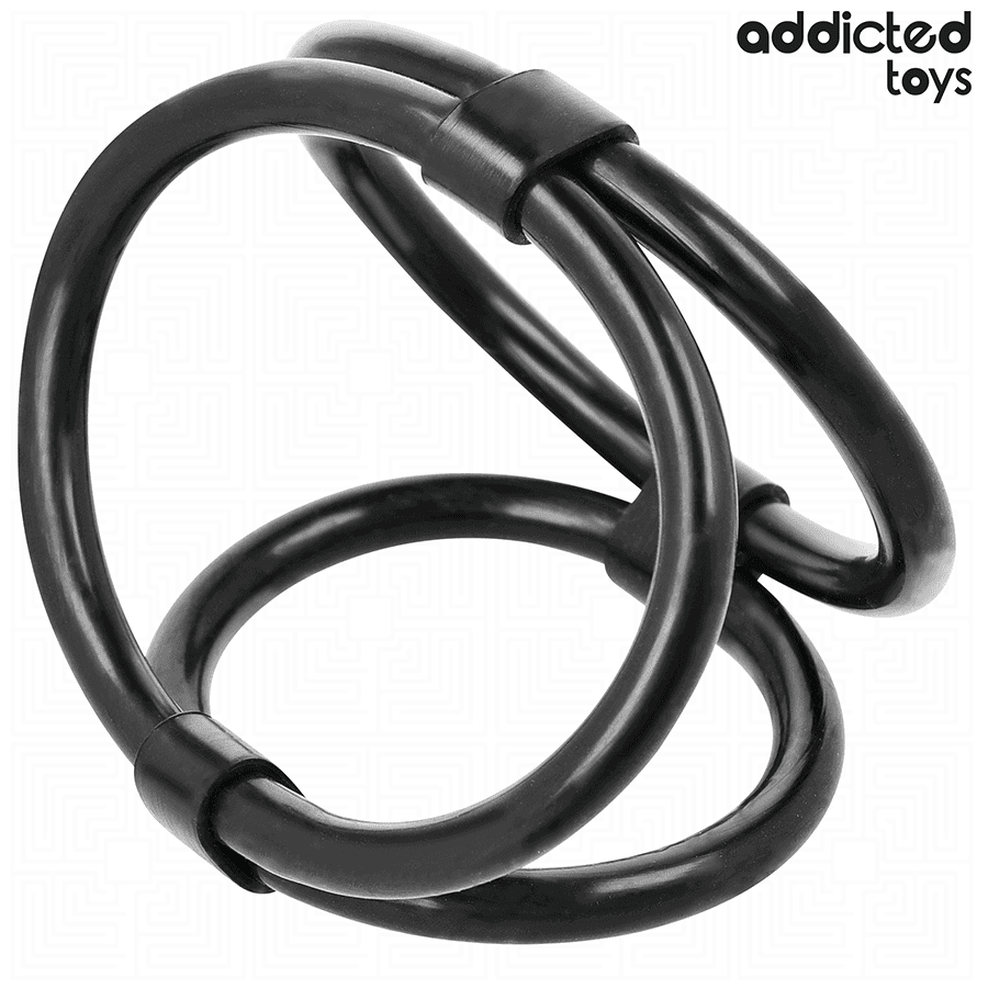 ADDICTED TOYS - TRIPLE PENIS RING thumb 6