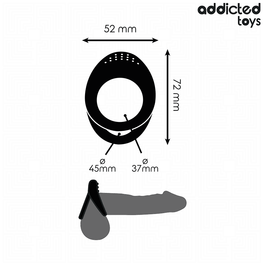 ADDICTED TOYS - DOUBLE TEXTURED PENIS RING thumb 4