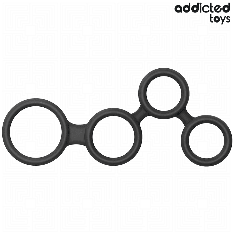 ADDICTED TOYS - PENIS RING WITH DIVIDERS FOR TESTICLES thumb 6
