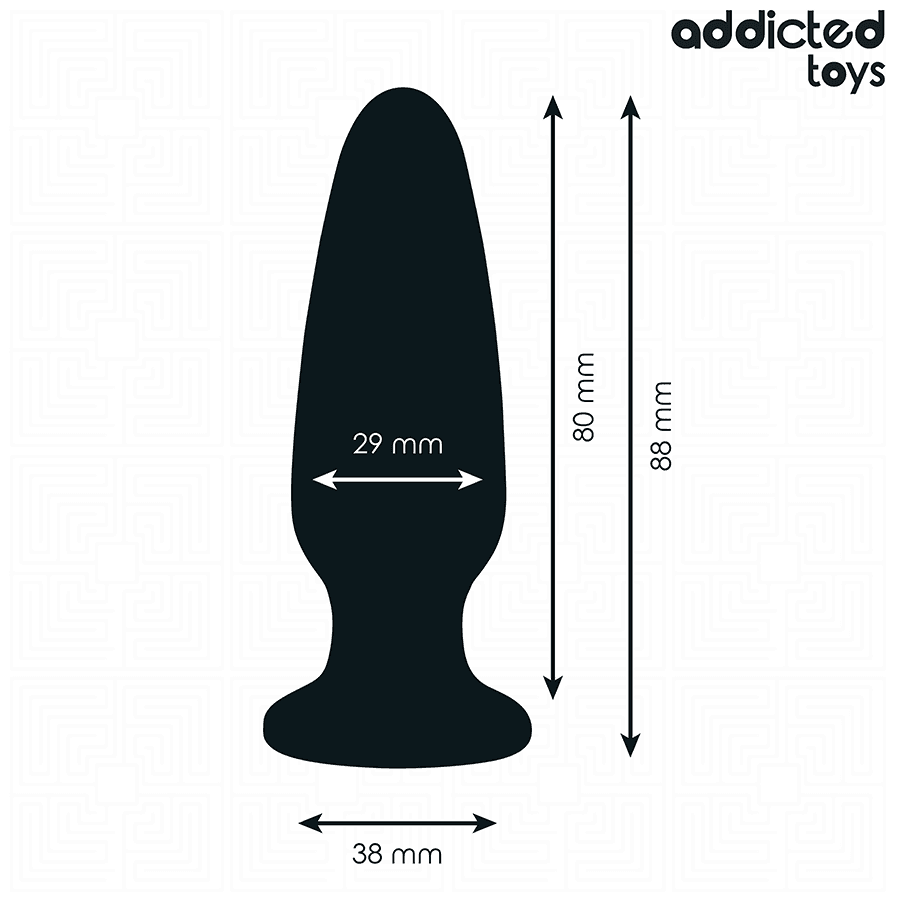 ADDICTED TOYS - ANAL PLUG WITH JEWEL SILICONE SIZE S 8.8 CM thumb 4