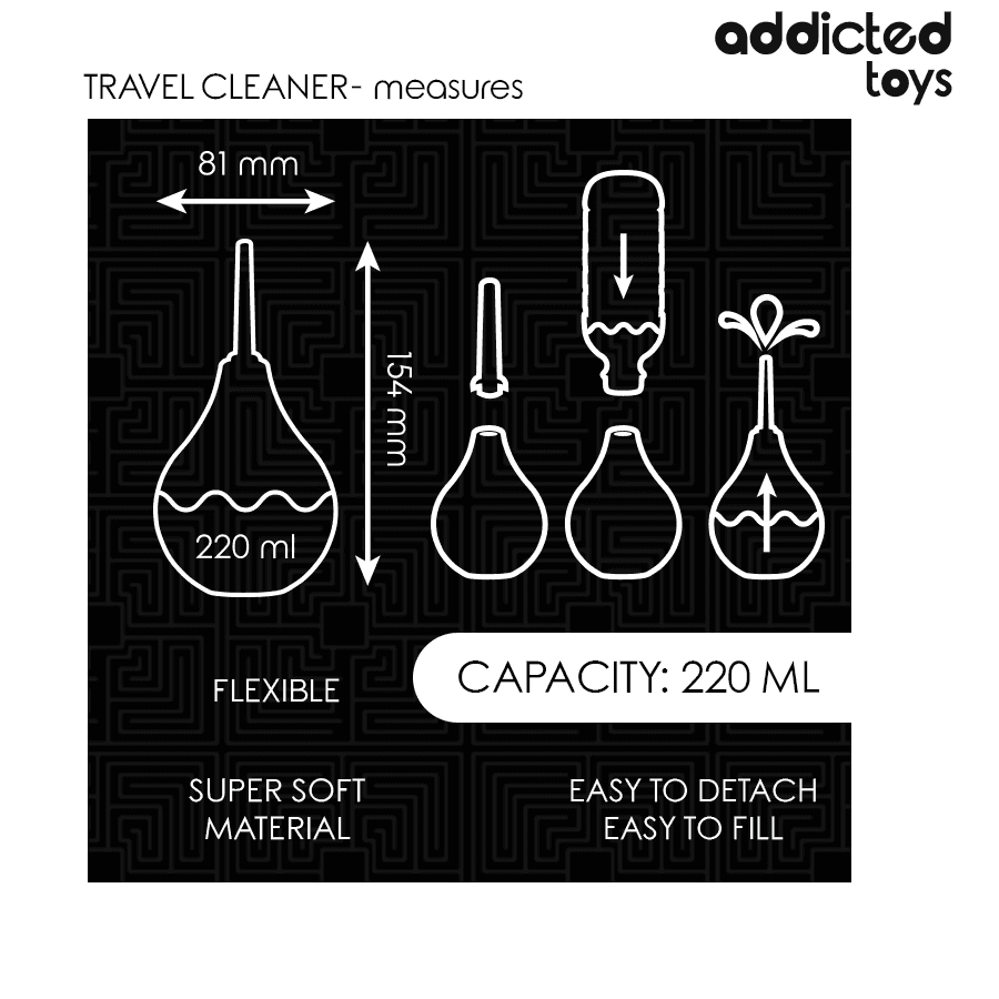 ADDICTED TOYS - TRAVEL ANAL CLEANER SIZE L 220 ML thumb 5