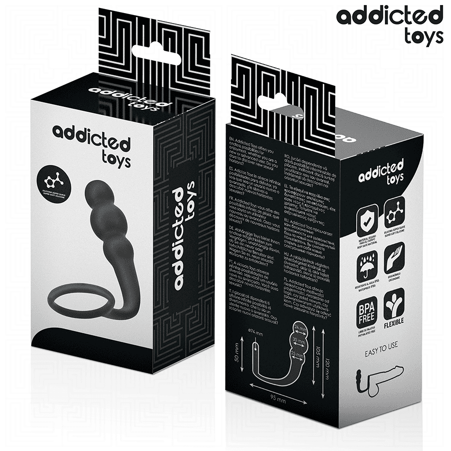 ADDICTED TOYS - ANAL PLUG WITH RING SILICONE MODEL 1 thumb 6