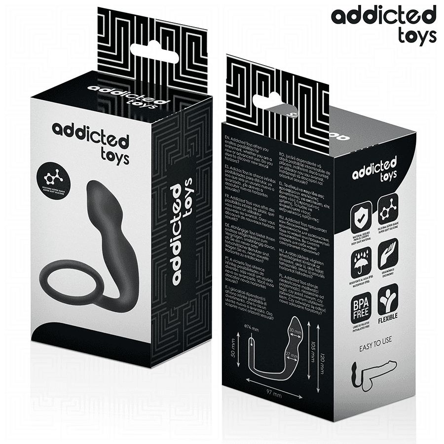 ADDICTED TOYS - ANAL PLUG WITH RING SILICONE MODEL 2 thumb 6