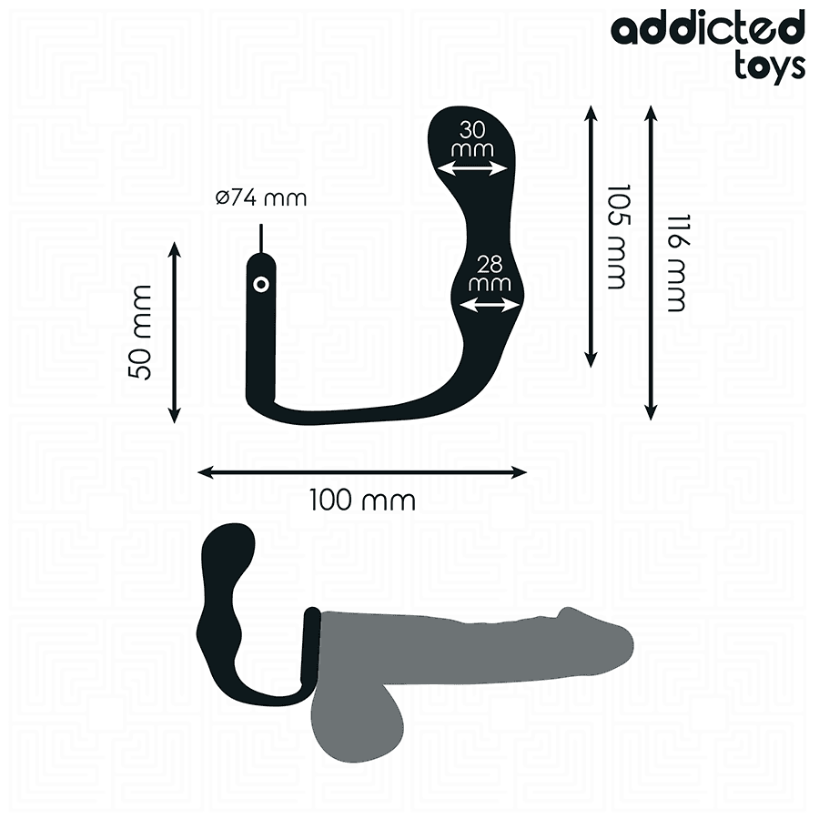 ADDICTED TOYS - ANAL PLUG WITH RING SILICONE MODEL 3 thumb 4
