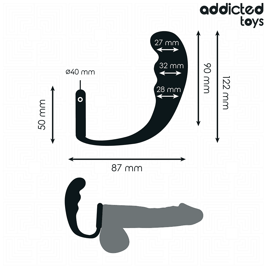 ADDICTED TOYS - ANAL PLUG WITH RING SILICONE MODEL 4 thumb 4